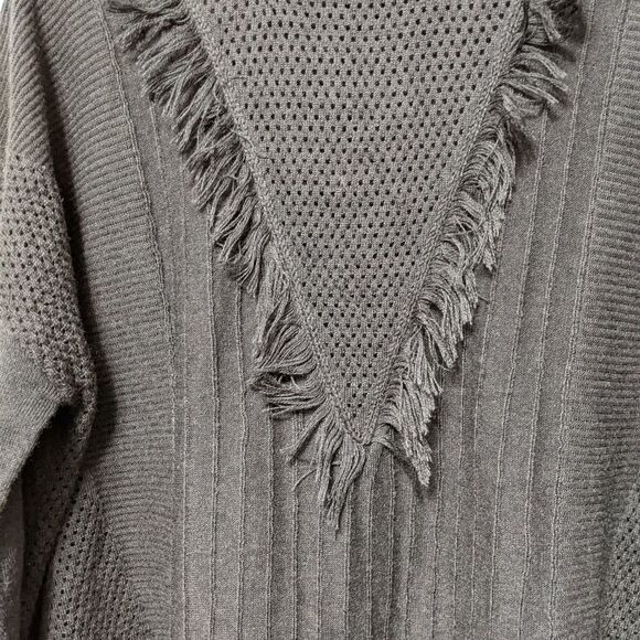WALLFLOWER Oversized Fringe Wool Sweater L - Picture 2 of 8